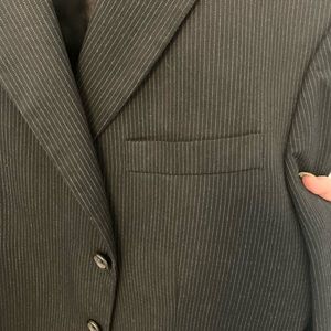 Merona men’s black pinstripe blazer